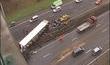 Barchon : un camion couché sur l'autoroute